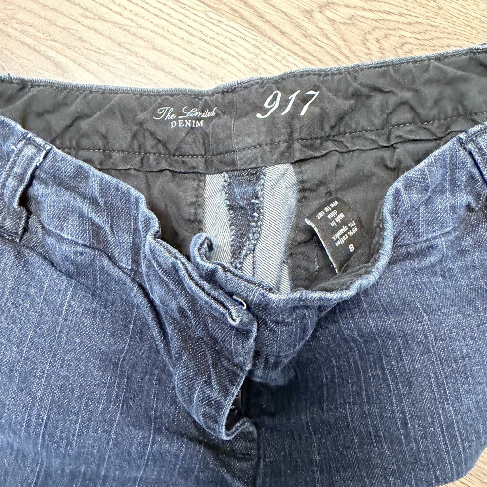 The Limited Authentic 917 Boot Cut Jeans Trousers Size 8 Stretch Denim Dark Wash - Picture 3 of 4
